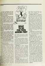 Better Homes & Gardens September 1977 Magazine Article: WHAT TO DO FOR YOUR ACHING FEET