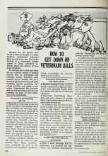 Better Homes & Gardens September 1977 Magazine Article: HOW TO OUT DOWN ON VETERINARY BILLS
