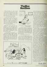 Better Homes & Gardens September 1977 Magazine Article: The Man Next Door