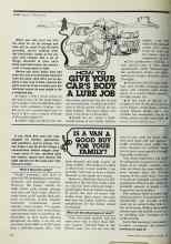 Better Homes & Gardens October 1977 Magazine Article: HOW TO GIVE YOUR CAR'S BODY A LUBE JOB