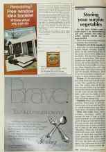 Better Homes & Gardens October 1977 Magazine Article: Storing your surplus vegetables