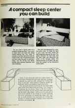 Better Homes & Gardens October 1977 Magazine Article: A compact sleep center you can build
