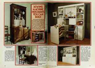 Better Homes & Gardens October 1977 Magazine Article: SEWING MACHINE HIDEAWAYS YOU CAN BUILD