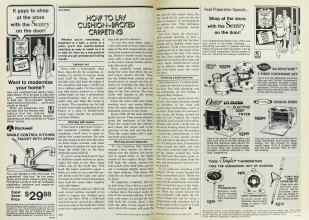 Better Homes & Gardens October 1977 Magazine Article: HOW TO LAY CUSHION-BACKED CARPETING