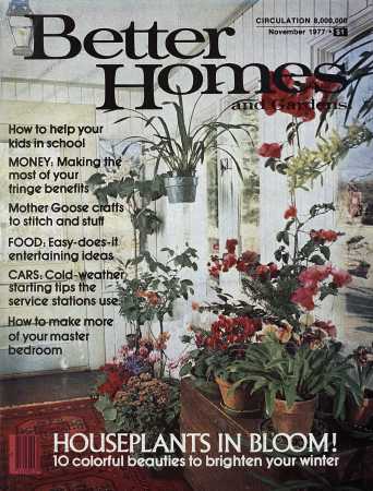 Better Homes & Gardens November 1977 Magazine Cover
