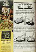 Better Homes & Gardens November 1977 Magazine Article: How to carve the BIG BIRO