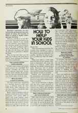 Better Homes & Gardens November 1977 Magazine Article: HOW TO HELP YOUR KIDS in SCHOOL