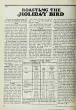 Better Homes & Gardens November 1977 Magazine Article: ROASTING THE HOLIDAY BIRD