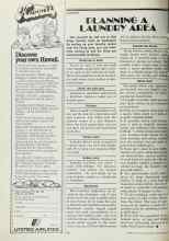Better Homes & Gardens November 1977 Magazine Article: PLANNING A LAUNDRY AREA