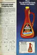 Better Homes & Gardens November 1977 Magazine Article: Fold-and-stash shopping tote