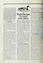 Better Homes & Gardens November 1977 Magazine Article: Duck Decoys: To carve and collect