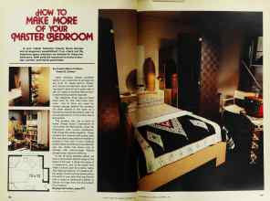 Better Homes & Gardens November 1977 Magazine Article: HOW TO MAKE MORE OF YOUR MASTER BEDROOM