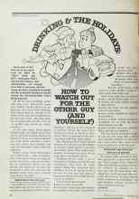 Better Homes & Gardens December 1977 Magazine Article: DRINKING & THE HOLIDAYS: HOW TO WATCH OUT FOR THE OTHER GUY (AND YOURSELF)