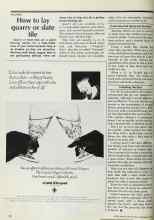 Better Homes & Gardens December 1977 Magazine Article: How to lay quarry or slate tile