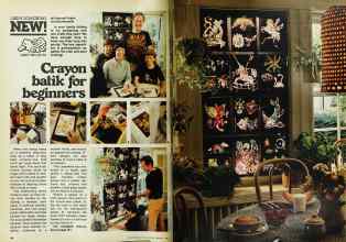 Better Homes & Gardens January 1978 Magazine Article: Crayon batik for beginners