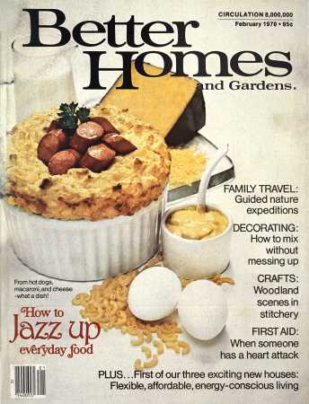 Better Homes & Gardens February 1978 Magazine Cover