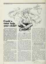 Better Homes & Gardens February 1978 Magazine Article: Could a tutor help your child?