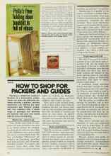 Better Homes & Gardens February 1978 Magazine Article: HOW TO SHOP FOR PACKERS AND GUIDES