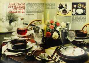 Better Homes & Gardens February 1978 Magazine Article: HOW TO MIX DINNERWARE WITHOUT MESSING UP