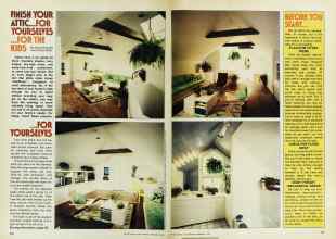 Better Homes & Gardens February 1978 Magazine Article: FINISH YOUR ATTIC... FOR YOURSELVES ...FOR THE KIDS