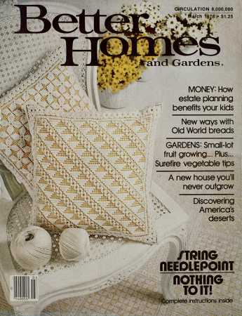 Better Homes & Gardens March 1978 Magazine Cover