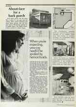 Better Homes & Gardens March 1978 Magazine Article: About-face for a back porch