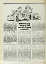Better Homes & Gardens March 1978 Magazine Article: Smoothing the way for handicapped travelers