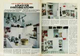 Better Homes & Gardens March 1978 Magazine Article: A PLACE FOR EVERYTHING KITCHEN