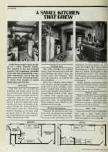 Better Homes & Gardens April 1978 Magazine Article: A SMALL KITCHEN THAT GREW