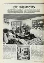 Better Homes & Gardens April 1978 Magazine Article: LOVE SEAT LOGISTICS