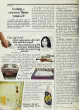 Better Homes & Gardens April 1978 Magazine Article: Laying a ceramic floor yourself