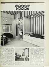 Better Homes & Gardens April 1978 Magazine Article: GROWING-UP BEDROOMS