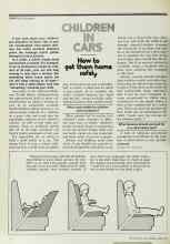 Better Homes & Gardens April 1978 Magazine Article: CHILDREN IN CARS