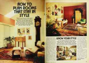 Better Homes & Gardens April 1978 Magazine Article: HOW TO PLAN ROOMS THAT STAY IN STYLE
