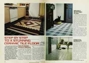 Better Homes & Gardens May 1978 Magazine Article: STEP BY STEP TO A STUNNING CERAMIC TILE FLOOR