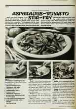 Better Homes & Gardens June 1978 Magazine Article: ASPARAGUS-TOMATO STIR-FRY