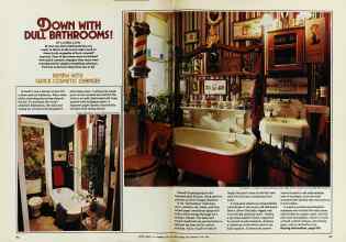 Better Homes & Gardens June 1978 Magazine Article: DOWN WITH DULL BATHROOMS!
