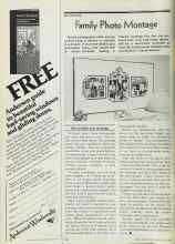 Better Homes & Gardens July 1978 Magazine Article: Family Photo Montage