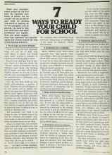 Better Homes & Gardens August 1978 Magazine Article: 7 WAYS TO READY YOUR CHILD FOR SCHOOL