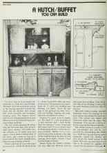 Better Homes & Gardens August 1978 Magazine Article: A HUTCH/BUFFET YOU CAN BUILD