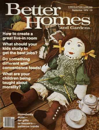 Better Homes & Gardens September 1978 Magazine Cover