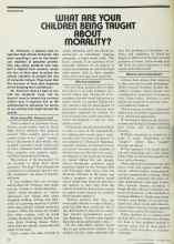 Better Homes & Gardens September 1978 Magazine Article: WHAT ARE YOUR CHILDREN BEING TAUGHT ABOUT MORALITY?