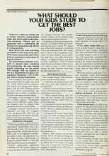 Better Homes & Gardens September 1978 Magazine Article: WHAT SHOULD YOUR KIDS STUDY TO GET THE BEST JOBS?