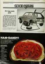 Better Homes & Gardens September 1978 Magazine Article: Air bag auto jack