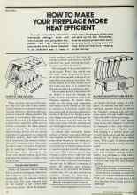 Better Homes & Gardens October 1978 Magazine Article: HOW TO MAKE YOUR FIREPLACE MORE HEAT EFFICIENT