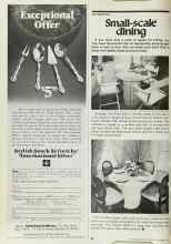 Better Homes & Gardens October 1978 Magazine Article: Small-scale dining