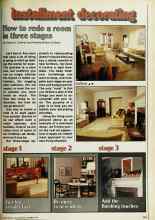Better Homes & Gardens October 1978 Magazine Article: How to redo a room in three stages