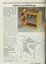 Better Homes & Gardens October 1978 Magazine Article: Build-it-yourself birdcage