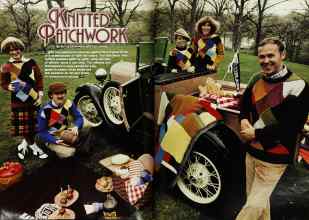 Better Homes & Gardens October 1978 Magazine Article: KNITTED PATCHWORK