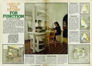 Better Homes & Gardens October 1978 Magazine Article: LIGHT UP YOUR KITCHEN FOR FUNCTION